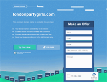 Tablet Screenshot of londonpartygirls.com